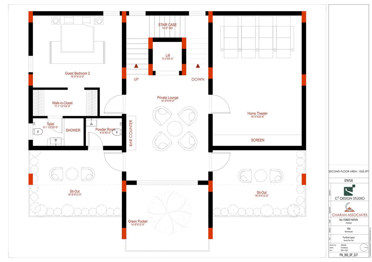 East Second Floor Plan